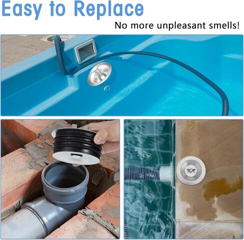 Prasacco 4 inch Sewer Cleanout Cap, Steel Mechanical Test Plug Practical Expansion Pipe Plug Durable Sewer Pipe Plug Sewer Cleanout Cover with Wing Nut Suitable for Most Pipes Sink Pools in Saudi Arabia