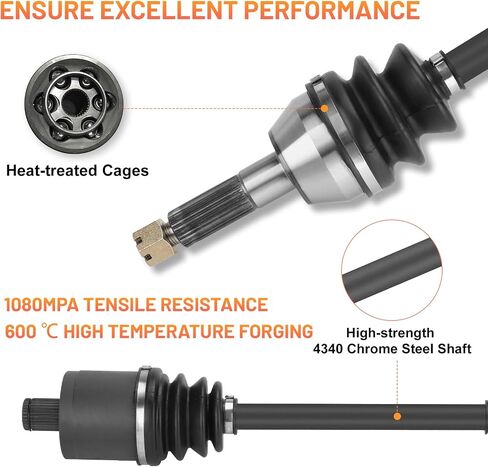 Front Rear CV Axle Full Set for Polaris Ranger 570 EPS Crew 2015 2016 2017 2018 2019 2020, Ranger 500 2019-2020, Ranger ETX 2015-2016 1333238, 1333069, 1333628 ATV Axles in Saudi Arabia