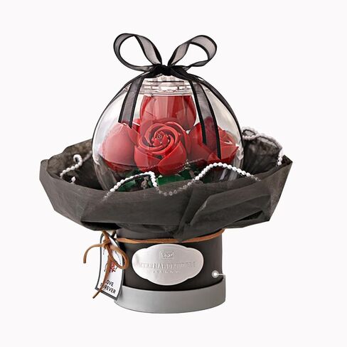 Rosas Eternas Decorated with Dust-Proof Dome Eternal Rose Valentines Day Gifts for Her, Birthday Gifts for Girlfriends Mom Women in Saudi Arabia