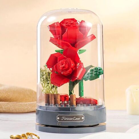 Rosas Eternas Decorated with Dust-Proof Dome Eternal Rose Valentines Day Gifts for Her, Birthday Gifts for Girlfriends Mom Women in Saudi Arabia