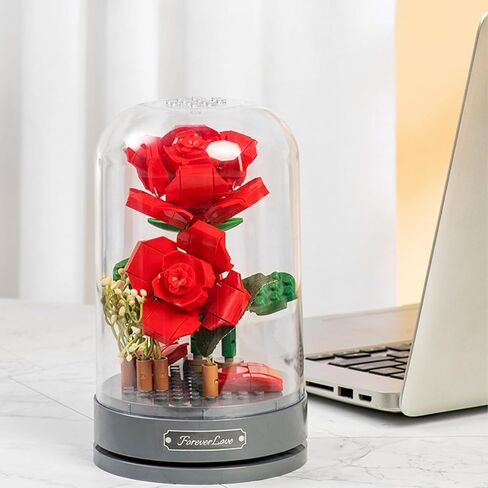 Rosas Eternas Decorated with Dust-Proof Dome Eternal Rose Valentines Day Gifts for Her, Birthday Gifts for Girlfriends Mom Women in Saudi Arabia