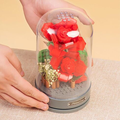 Rosas Eternas Decorated with Dust-Proof Dome Eternal Rose Valentines Day Gifts for Her, Birthday Gifts for Girlfriends Mom Women in Saudi Arabia