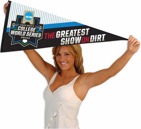 College Baseball 2024 Series CWS Logo Pennant in Saudi Arabia