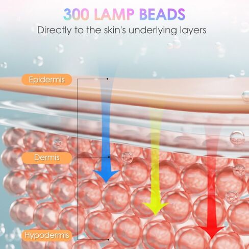 العلاج بالضوء الأحمر للوجه، قناع الوجه 7 في 1 LED العلاج بالضوء مع جهاز التحكم عن بعد، قناع العلاج بالضوء الأحمر خفيف الوزن قابل لإعادة الشحن مع وظيفة التوقيت، 300 خرزة LED، للمنزل والسفر in Kuwait