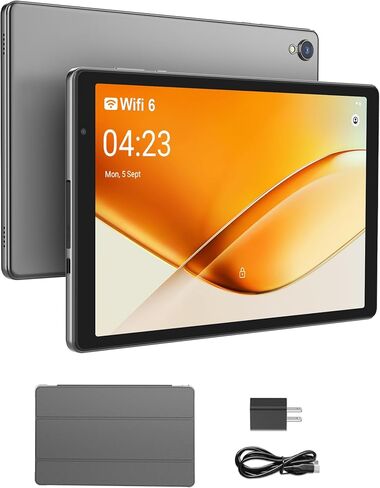 Tablets 10.1 inch Android 12 Tablet, 32GB ROM 1TB Expand, Quad-Core Processor Tablet, 6000mAh Battery, Dual Camera, WiFi, 1280x 800 IPS Tablet PC (Blue) in Kuwait