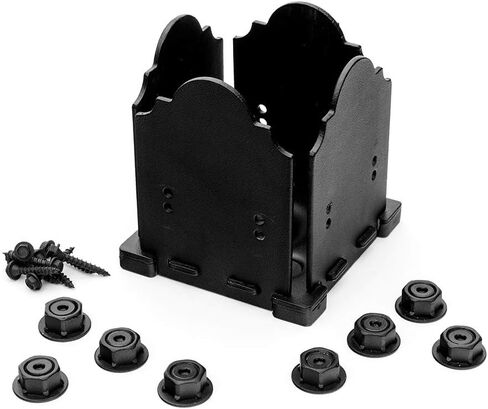 مجموعة أدوات البناء Ozco Building Products 56608 Laredo Sunset 6x6، (1 في كل عبوة)، أسود in Kuwait