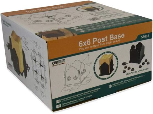 مجموعة أدوات البناء Ozco Building Products 56608 Laredo Sunset 6x6، (1 في كل عبوة)، أسود in Kuwait