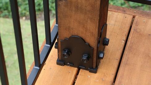 مجموعة أدوات البناء Ozco Building Products 56608 Laredo Sunset 6x6، (1 في كل عبوة)، أسود in Kuwait