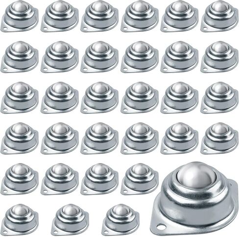 60 قطعة محمل نقل الكرة الدوارة، عجلات كروية من الصلب الكربوني مقاس 1 بوصة، وحدة نقل الكرة المستديرة المثبتة عالميًا لحامل الأسطوانة الناقل، الأثاث، ناقل الحركة، برغي العربة in Kuwait