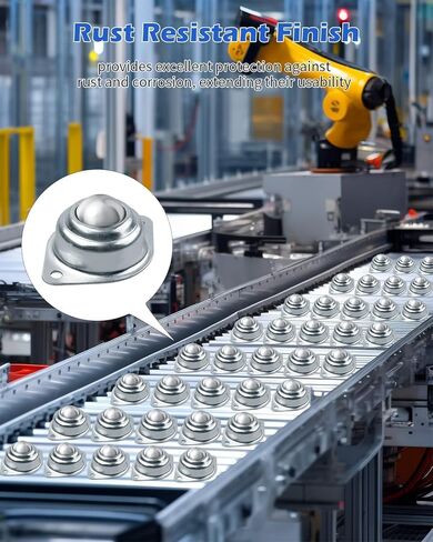 60 قطعة محمل نقل الكرة الدوارة، عجلات كروية من الصلب الكربوني مقاس 1 بوصة، وحدة نقل الكرة المستديرة المثبتة عالميًا لحامل الأسطوانة الناقل، الأثاث، ناقل الحركة، برغي العربة in Kuwait