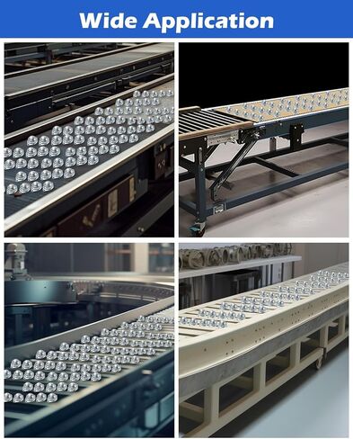 60 قطعة محمل نقل الكرة الدوارة، عجلات كروية من الصلب الكربوني مقاس 1 بوصة، وحدة نقل الكرة المستديرة المثبتة عالميًا لحامل الأسطوانة الناقل، الأثاث، ناقل الحركة، برغي العربة in Kuwait