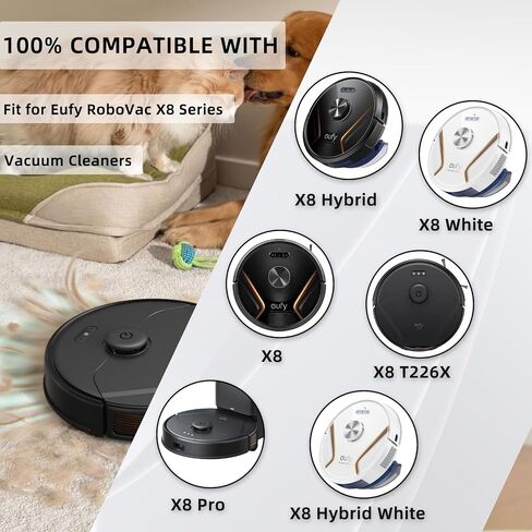 لاستبدال بطارية Eufy X8 PA61، متوافق مع RoboVac X8، RoboVac X8 T226X، RoboVac X8 Hybrid White، RoboVac X8 Pro، RoboVac X8 Pro SES 14.4V 6500mAh 93.6Wh Robot Vacuum Li-ion Battery in Kuwait