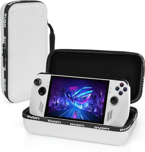 حقيبة حمل متوافقة مع Asus Rog Ally Gaming المحمولة مع واقي الشاشة وأغطية قبضة الإبهام من السيليكون، حقيبة تخزين واقية للسفر ذات هيكل صلب تناسب سبائك Rog وملحقاتها (أبيض) in Kuwait