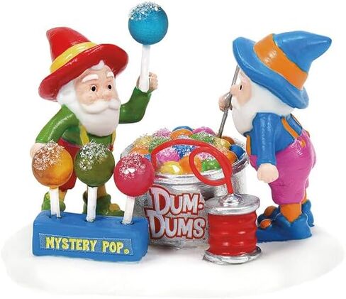 القسم 56 مجموعة إكسسوارات North Pole Village من إكسسوارات Dum-Dums Taste Buds Elf - بورسلين مطلي يدويًا Dum Dum Candy Elves ملحقات منازل قرية الكريسماس لديكور المنزل، 1.75 بوصة in Saudi Arabia