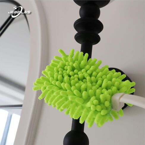 JEBBLAS Reusable Duster Refill Microfiber Duster Head for Name Brand Handle, 360 Heavy Duty Dusters Refills, Green, 4 Pack(Handle is Not Included) in Saudi Arabia