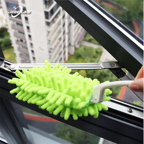 JEBBLAS Reusable Duster Refill Microfiber Duster Head for Name Brand Handle, 360 Heavy Duty Dusters Refills, Green, 4 Pack(Handle is Not Included) in Saudi Arabia