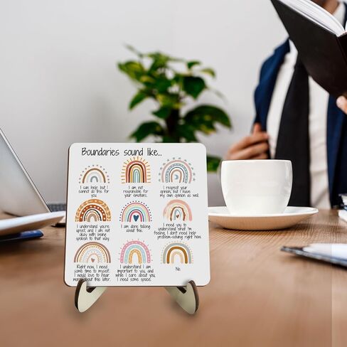 ديكور مكتب الصحة العقلية التحفيزي ديكور مكتب ريفي علاج مكتب مستشار المدرسة CBT DBT معالج مدرسي استشارات خشبية علامة علم النفس ديكور للمنزل مكتب مكتب لوحة مع حامل خشبي in Saudi Arabia