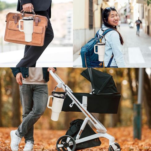 Hot Pink Stanley Cup Handle Water Bottle Holder with Strap Silicon Water Bottle with Strap “Love Story" Taylor Beads Stanley Strap Carrier Bottle Holder Strap Stanley Cup Sling Stanley Cup Accessories in Kuwait