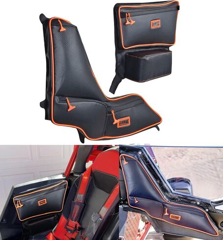 أكياس الأبواب الجانبية Goldfire RZR RS1، وحقيبة باب مقاعد UTV للطرق الوعرة ومجموعة مسند الذراع لبولاريس RS1 (الأنابيب الزرقاء) in Saudi Arabia