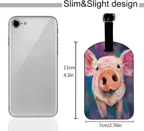 مجموعة علامات الأمتعة المصنوعة من جلد الغنم الكرتوني من Oplp مكونة من 2 ملصق لحقيبة السفر لحقيبة الظهر in Kuwait