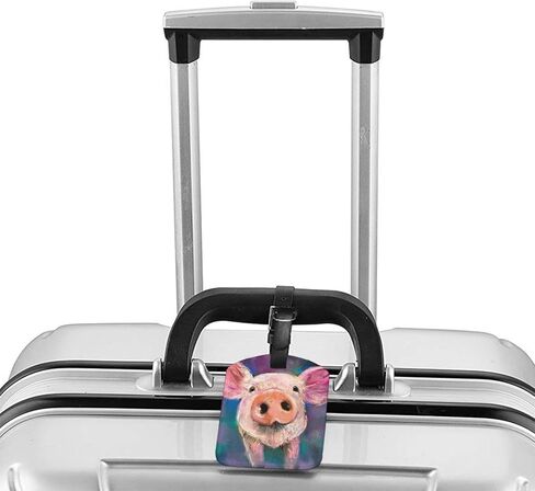 مجموعة علامات الأمتعة المصنوعة من جلد الغنم الكرتوني من Oplp مكونة من 2 ملصق لحقيبة السفر لحقيبة الظهر in Kuwait