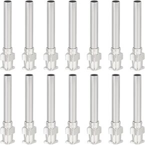 UNICRAFTALE 15Pcs Dispensing Needles Stainless Steel Blunt Tip Needle Set Dispensing Blunt Tip Luer Lock Needles Metal Blunt Needles Glue Dispensing Machine Accessories Hole 3mm