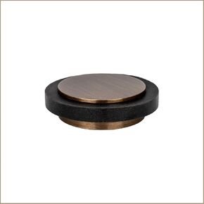 EVI | Adhesive Doorstop | 1,77x0,55 Inch | Natural Silicone White Rubber | Stainless Steel White Painted | Great Adherence | Silent and Safe | Mod. I-203x12