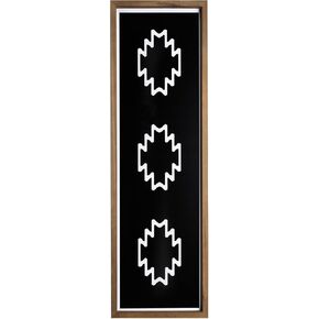Aztec Wall Decor Wood Southwestern Wall Art Frames American Native Tribal Black White Boho Western Modern Living Room Home Farmhouse Decoration
