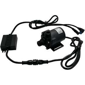 SHYSKY DC55E-24160A 24VDC Small Power efficient Brushless Water Pump 80W 16m 52ft Lift 634GPH Low noise, Speed/Flow Adjustable For Water Circulation Pressurization Cooling sys, IP68 Waterproof