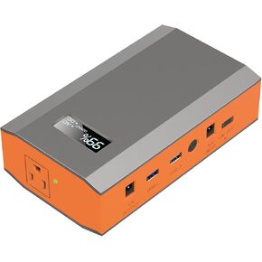 ZeroKor Portable Power Bank with AC Outlet, 65W/110V External Battery Pack 24000mAh Power Pack 88.8Wh Portable Power Source Supply for Outdoor RV Tent Camping Home Office
