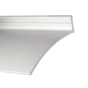 Pemko Aluminum Door Bottoms Overhead Rain Top Drip, Clear Anodized, 2-1/2"W x 52"L x 5/8"H - 346C52