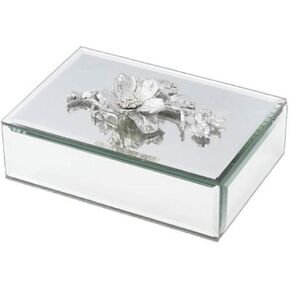 Olivia Riegel Silver Botanica Rectangular Jewelry/Trinket Box