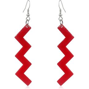 QUSIJIA Multicolor Acrylic Wave Drop Dangle Earrings Summer Beach Dangle Earrings For Women Girls