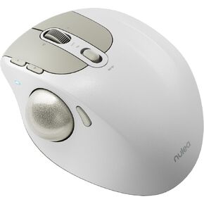 Nulea M508 King ماوس كرة التتبع اللاسلكي، تصميم مريح، عجلة تمرير 4D، تحكم سهل بالإبهام مع 4 نقاط لكل بوصة قابلة للتعديل، بلوتوث أو USB متوافق مع أجهزة الكمبيوتر الشخصية والكمبيوتر المحمول وأجهزة iPad وMac وWindows وAndroid in Kuwait