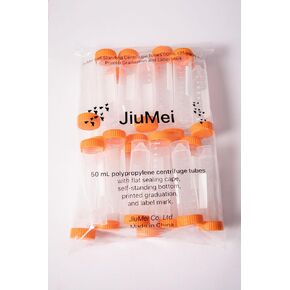 Self-Standing Centrifuge Tubes 50mL (25/Pack) with Printed Graduation and Label Mark