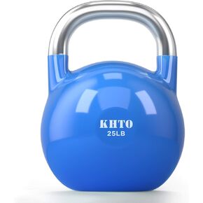 KHTO Kettle Bells – Competition Kettlebell 50 LB – Professional Grade Kettlebell for Fitness, Weightlifting, Core Training – Durable and Strong Design – 10-50 LB Color-Coded Collection