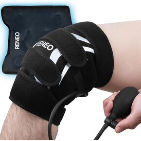 Compression Shoulder Brace with Gel Pack, Shoulder Ice Pack Wrap Hot & Cold Therapy for Shoulder Pain Relief Compression Brace for Frozen Shoulder, Rotator Cuff Injuries, Recovery After Surgery