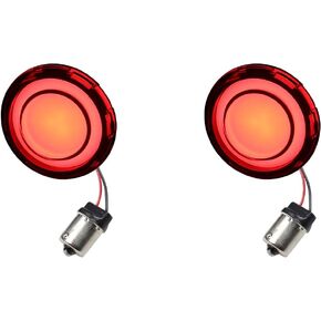 Diffusion 1157 Front LED Turn Signals, 2 Inch Bullet Running Light Compatible with Harley Touring Street Bob Road King Fat Boy Street Glide softail