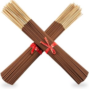 200 Unscented Incense Sticks 11 inch - 100% Natural Joss and Bamboo 11" Blanks - for DIY Aromatherapy Incense Making.