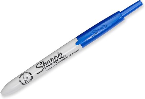 Sharpie Retractable Permanent Markers - Ultra Fine Marker Point Type - Blue - 12 Pk in Saudi Arabia