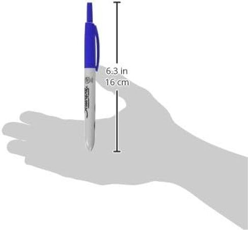 Sharpie Retractable Permanent Markers - Ultra Fine Marker Point Type - Blue - 12 Pk in Saudi Arabia