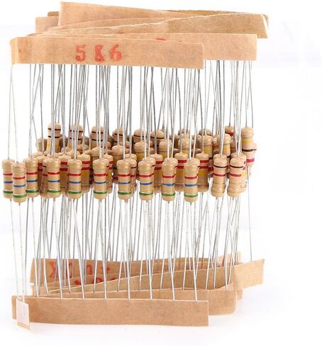 1000pcs Carbon Film Resistor Kit, Wirewound Resistor Kits, 1/2w1-10m Ohm Carbon Film Resistors with Individually Labeled and Packed in Saudi Arabia