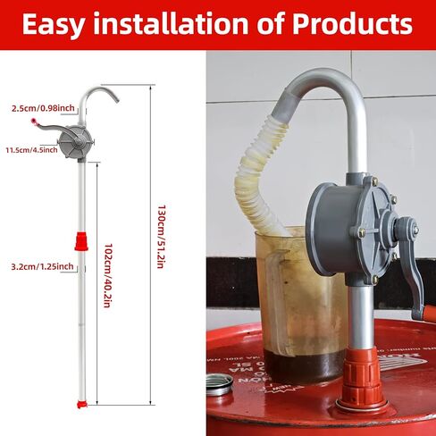 مضخة طبل سعة 55 جالونًا، مضخة يدوية من سبائك الألومنيوم لأسطوانة سعة 55 جالونًا، مضخة برميلية غير قابلة للتآكل 55 جالونًا للديزل والكيروسين والزيت الثقيل الخفيف، تناسب براميل من 5 إلى 55 جالونًا in Kuwait