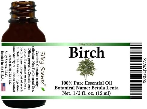 Birch Essential Oil (Betula Lenta) 100% Pure and Natural with Certified Child Resistant Cap 15 ML in Saudi Arabia