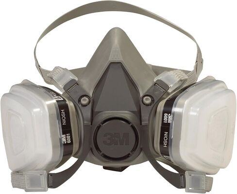 3M 6211PA1-A جهاز تنفس بخاخ الطلاء بخرطوشة مزدوجة in Saudi Arabia
