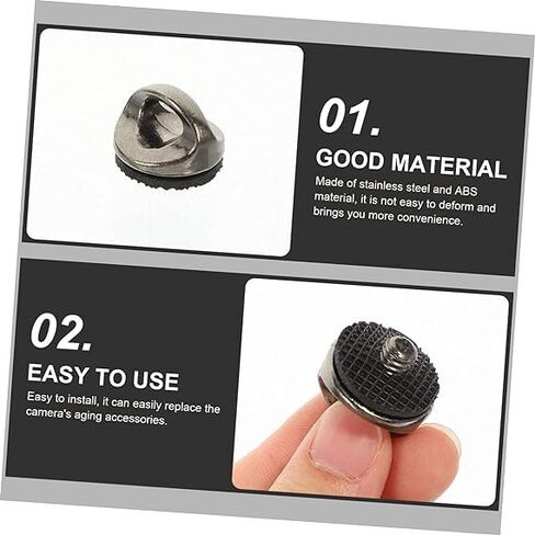 AngelReally 1/4" Camera Neck Strap Screw Holder, 3 Pack Camera Screws with Rubber Washer for Release Wrist Strap Sling in Kuwait