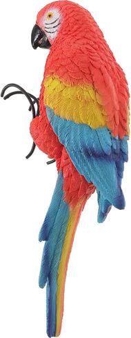 Yardwe في الهواء الطلق مقلد Macaw حديقة الديكور البجعة الاصطناعية تمثال الببغاء في الهواء الطلق وعاء النبات وعاء الزهور لطيف تمثال الطيور في الهواء الطلق نماذج ديكور المنزل الملحقات مكتب الحديد الأحمر in Kuwait