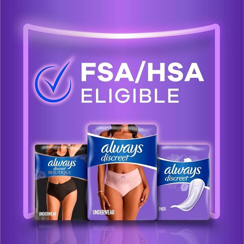 Always Discreet Adult Incontinence Underwear, Maximum Absorbency, Large, 28 Count (Packaging May Vary) in Kuwait