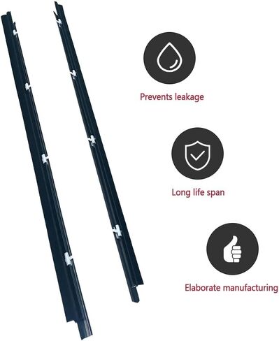 MADAT Weatherstrip Window Trim Fit for Toyota Tacoma 1995-2004 Outer Door Window Moulding Seal Belt Replace 68160-04020 68210-04020 2-Pack in Saudi Arabia