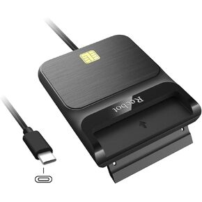 CAC Card Reader Military, CAC Reader Military USB C, DOD Military USB Common Access CAC Smart Card Reader, Compatible with Windows, Mac OS and Linux